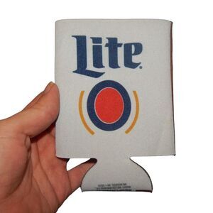 Miller Lite Football Foam Coozie Can Holder